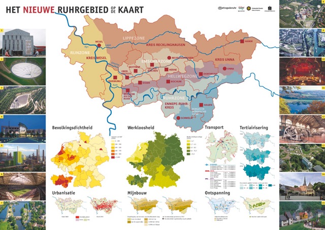 Onderwijsposter 'Ruhrgebied op de kaart'