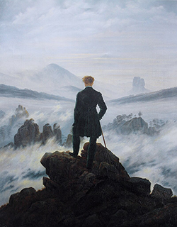 De wandelaar boven de nevelen, C.D. Friedrich, wikimedia/cc