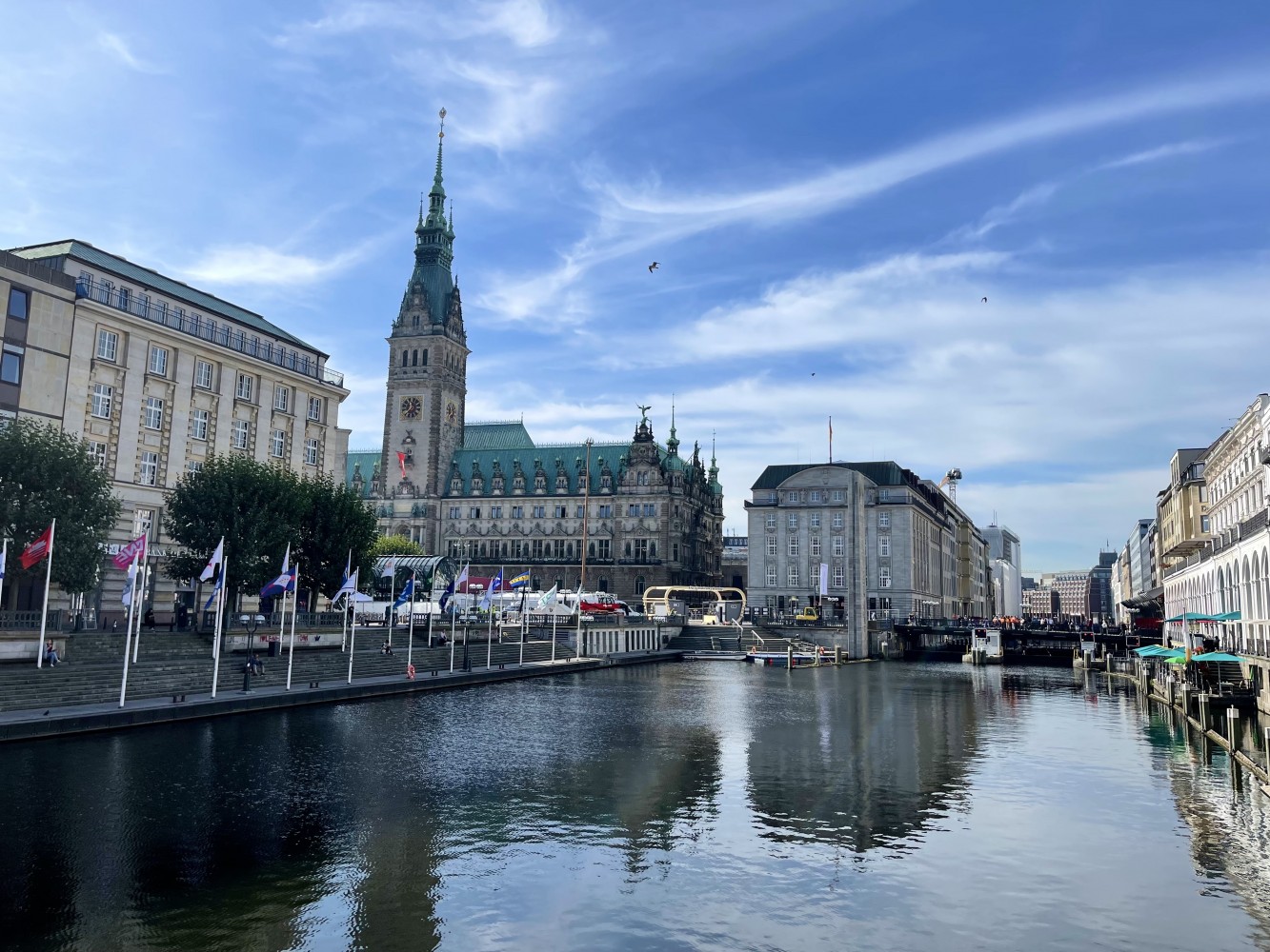 Hamburg dringt de auto terug