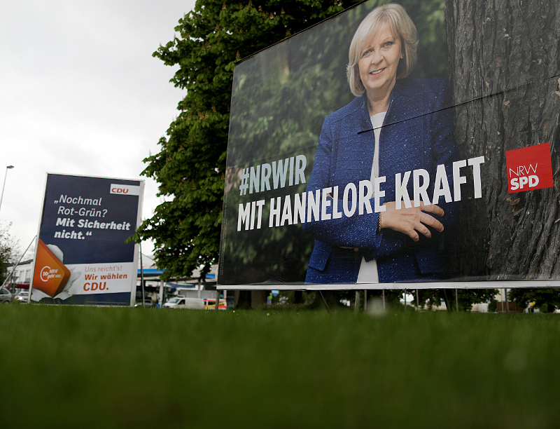 Nek-aan-nek-race in Noordrijn-Westfalen