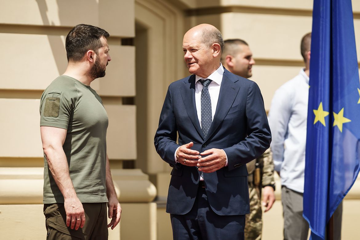 Scholz steunt EU-lidmaatschap Oekraïne