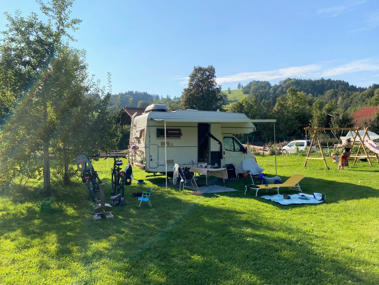 Kamperen op een Beierse boerderij. Foto DIA / Lynn Stroo