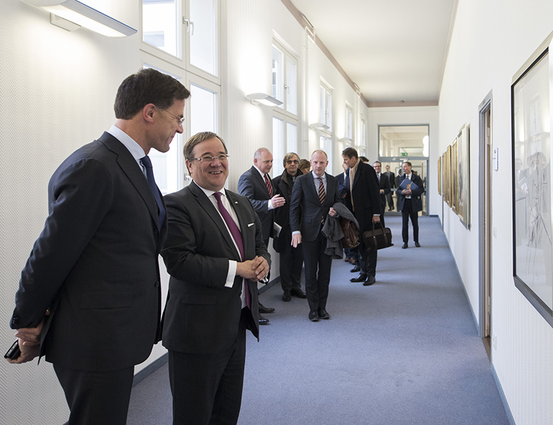 Rutte in Noordrijn-Westfalen voor betere samenwerking