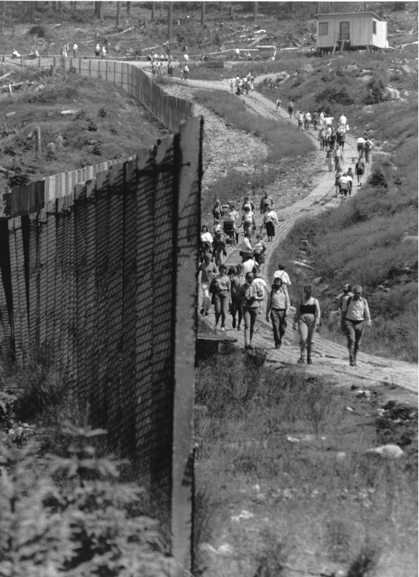 De Muur op de Brocken, 1990. Afb.: Hanco Jürgens