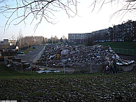 In de voormalige DDR worden veel woningen afgebroken om de leegstand te bestrijden, zoals hier in Gera. Afb: Mattias007, www.flickr.com