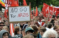Ruim tweeduizend mensen demonstreerden afgelopen zaterdag in Keulen tegen de rechtspopulistische partij Pro Köln. Afb: dpa/Picture Alliance