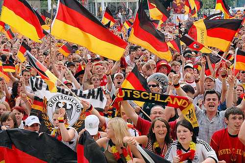 Duitse fans tijdens het WK 2010 © flickr/SpreePix/cc