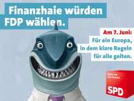 Verkiezingsposter van de SPD, gericht tegen de liberale FDP. Afb.: www.spd.de