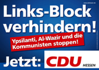 Stevige verkiezingsposter van de CDU in Hessen. Afbeelding: www.cduhessen.de 