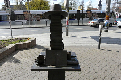 Monument voor Kästner in Dresden. Afbeelding: DIA