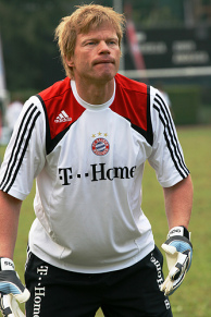 Doelman Oliver Kahn tijdens een training. Afb: neilsongautama, www.flickr.com