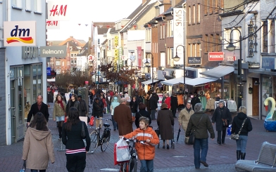 Het centrum van Kleef heeft een regionale uitstraling. Afbeelding: DIA