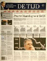 Mr DAX sier menig voorpagina van binnen- en buitenlandse kranten ten tijde van economische crisis. Afb: Tijd