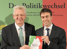 Kretschmann (Groenen) en Schmid (SPD). Afb.: dpa/picture-alliance