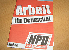 NPD-verkiezingsflyer. Afb.: flickr/Eay/cc