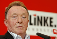 Peter Sodann stelt zich namens de Linkspartei kandidaat voor het bondspresidentschap. Afb: DPA/Picture Alliance