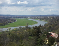 Uitzicht over Dresden en de Elbe. Afbeelding: DIA