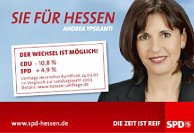 Boekte acht procent winst: Andrea Ypsilanti (SPD). Afbeelding: www.spd-giessen.de