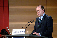 De Duitse minister van Financiën, Peer Steinbrück (SPD). Afb: Bertelsmann Stiftung, www.flickr.com