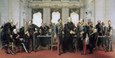 ©Anton von Werner/Wikipedia. Het congres van Berlijn, 1878 